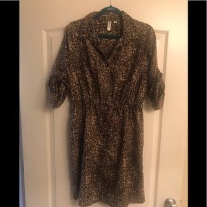 Leopard print dress L